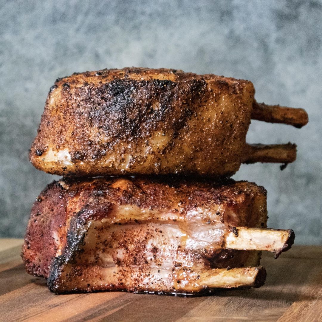 Heritage Pork Double Bone Rib Chop Frenched - Meat Artisan
