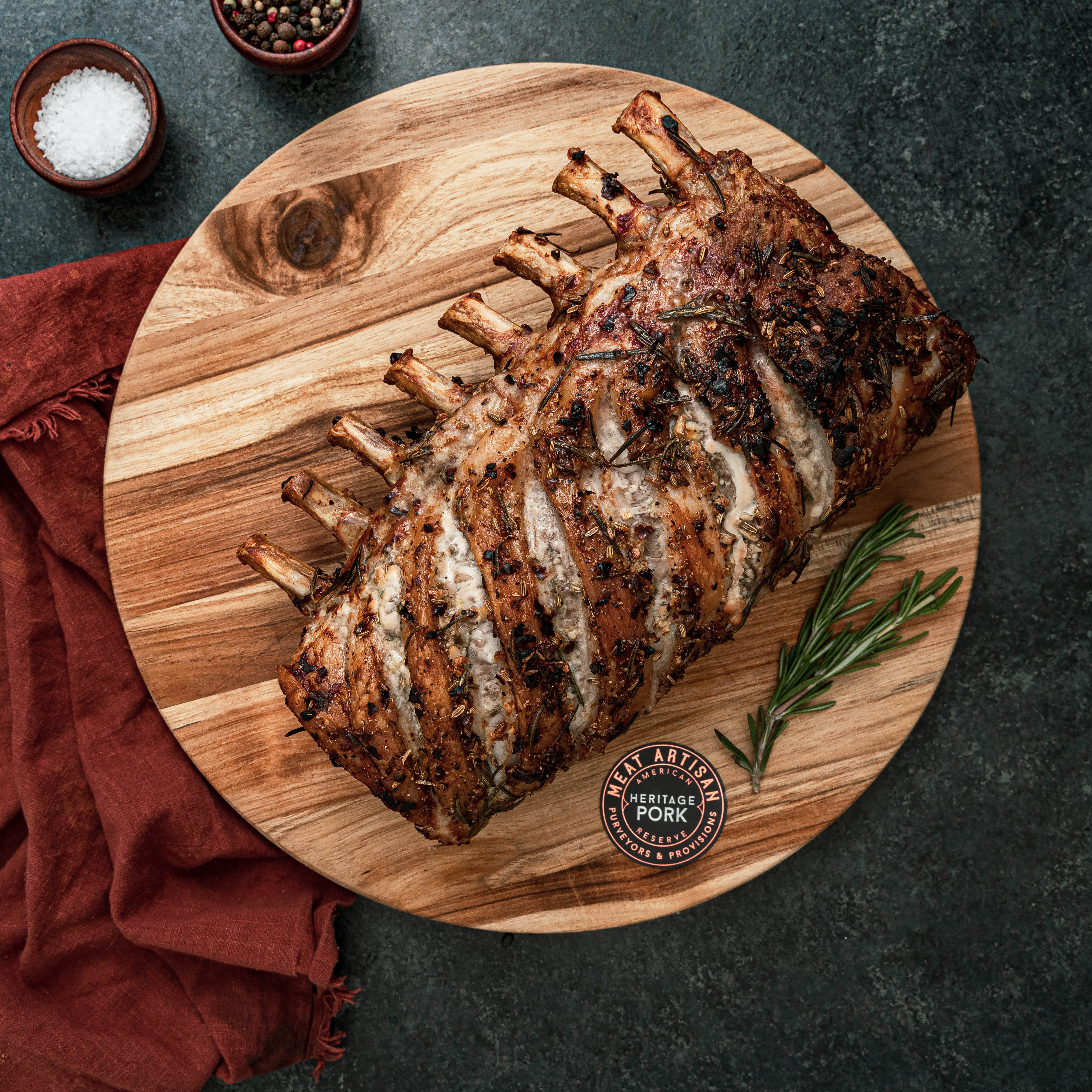 Heritage Pork Rack Of Rib Roast - 8 Bone - French - Meat Artisan