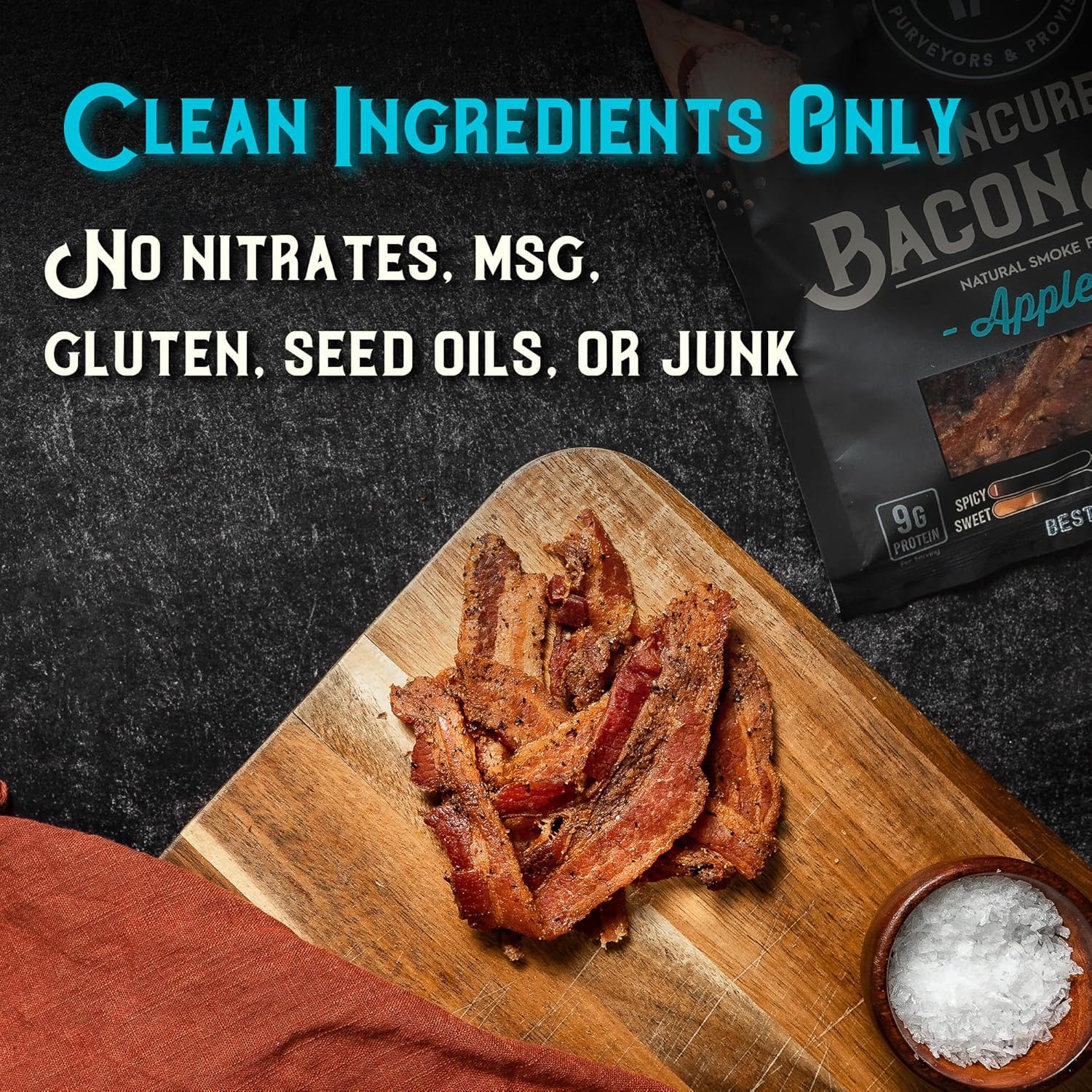 Applewood Smoked Uncured Bacon Jerky