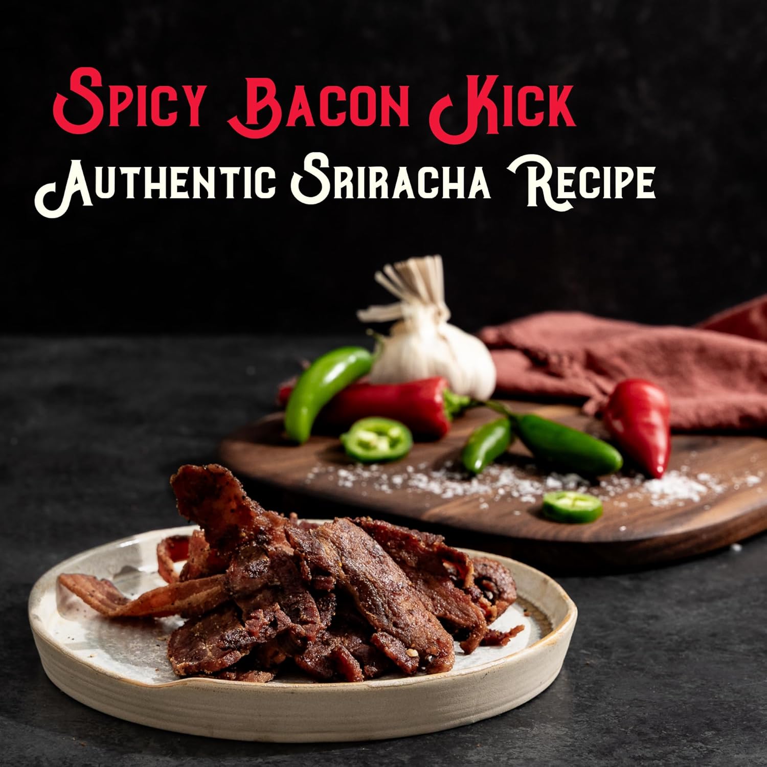 Sriracha Style Uncured Bacon Jerky