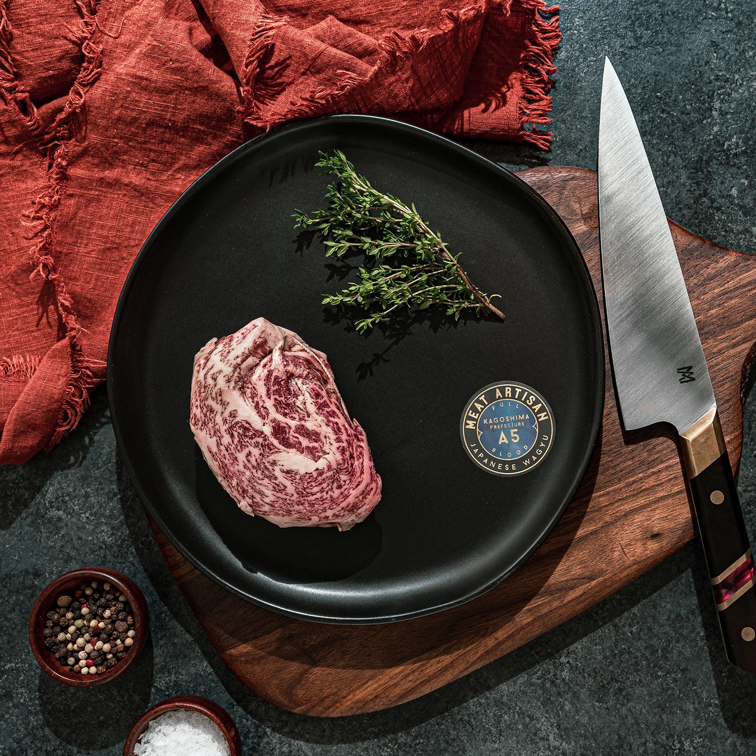 Japanese Wagyu Kagoshima Rolled Rib Cap (Spinalis Dorsi) Steaks