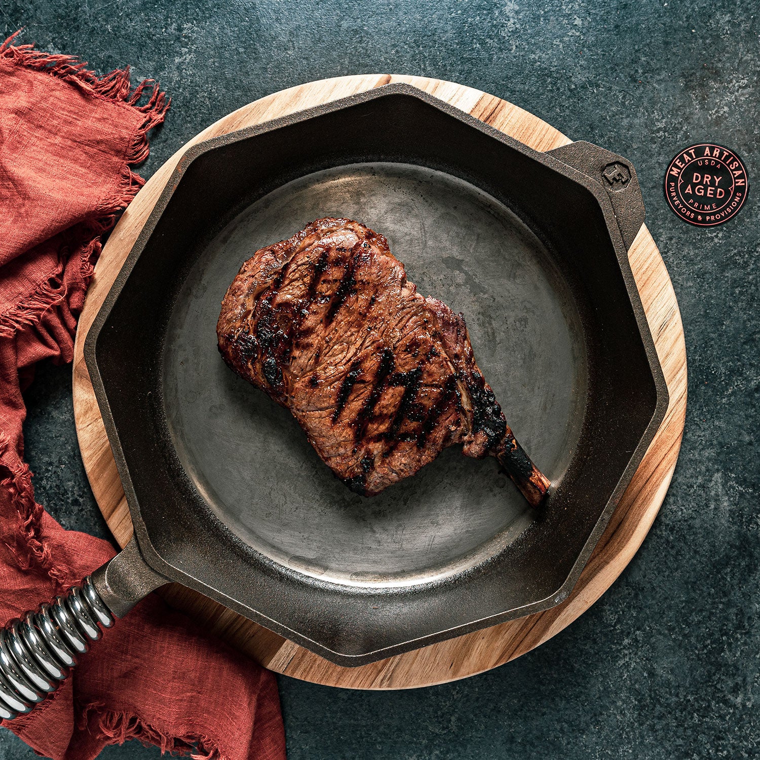 Dry Aged Rib Eye "Cowboy" Bone-In Frenched Steak - Meat Artisan