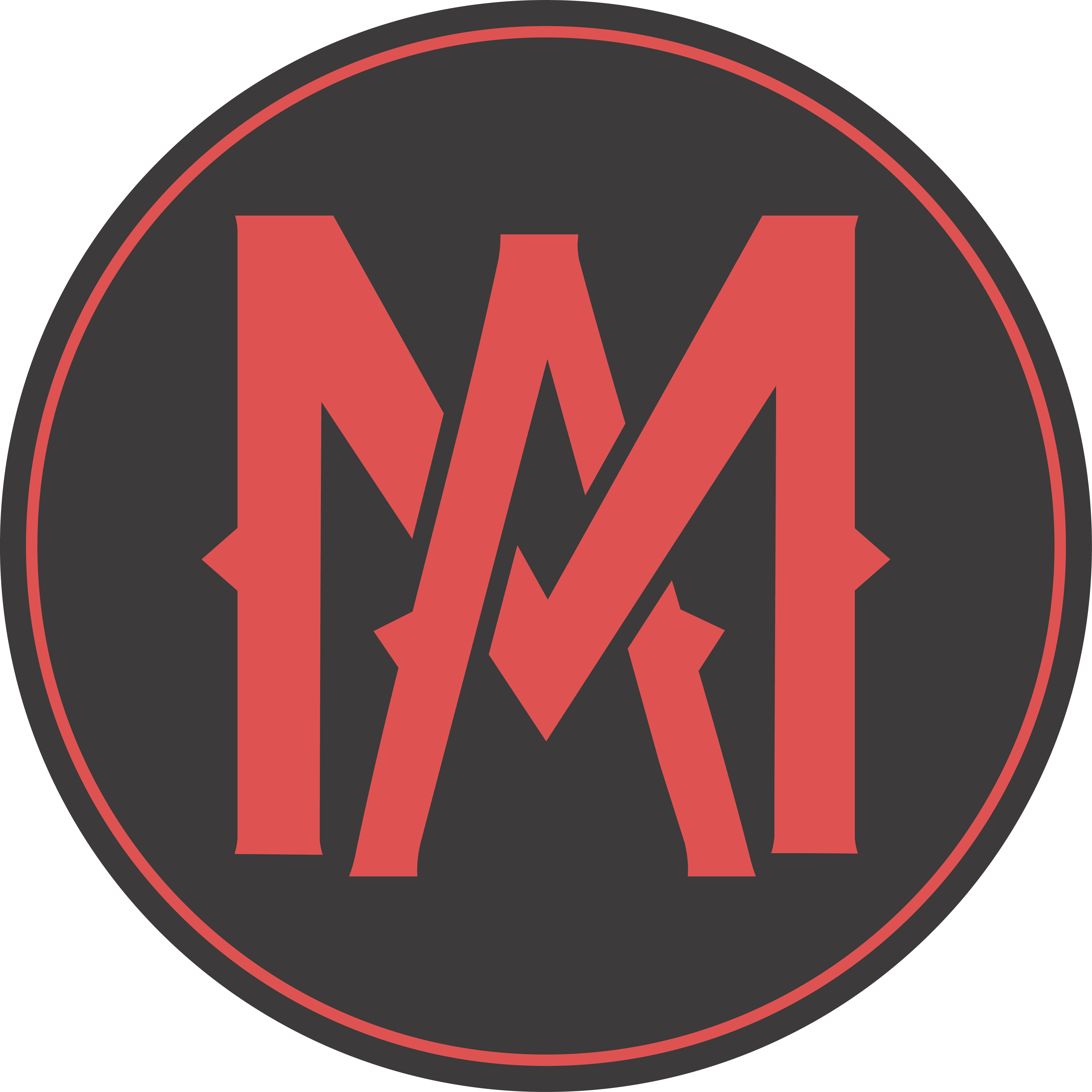 MA Monogram Sticker