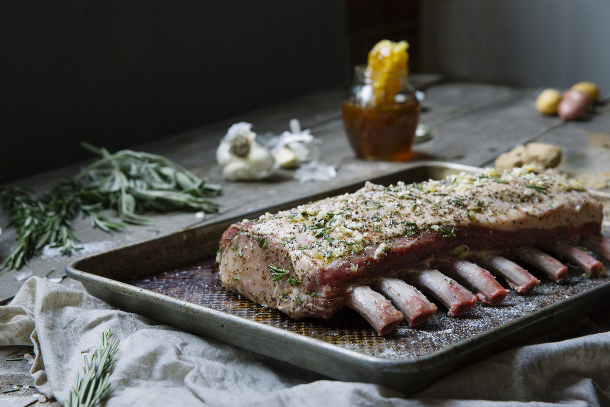 Heritage Pork Rack Of Rib Roast - 8 Bone - French - Meat Artisan