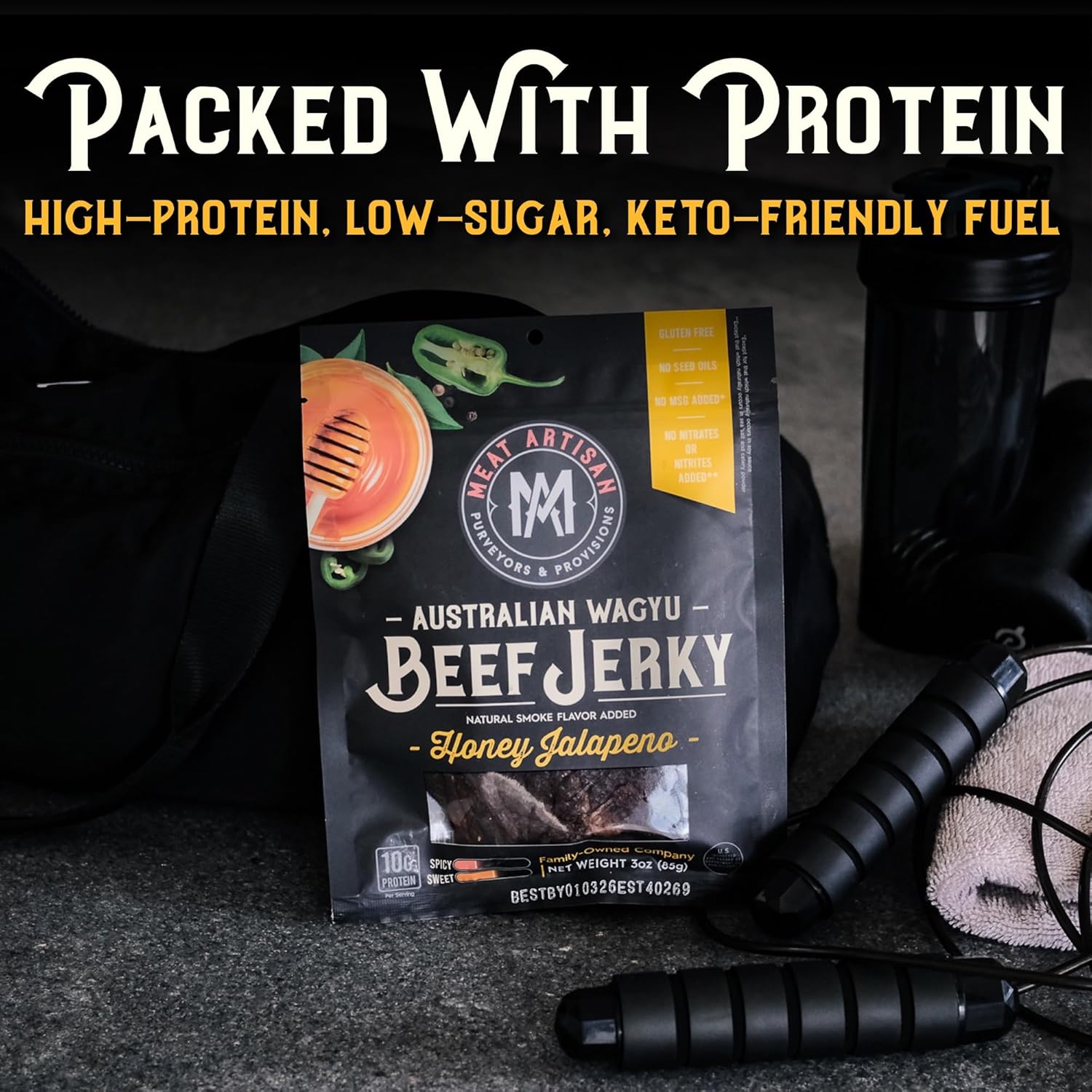 Honey Jalapeño Australian Wagyu Beef Jerky