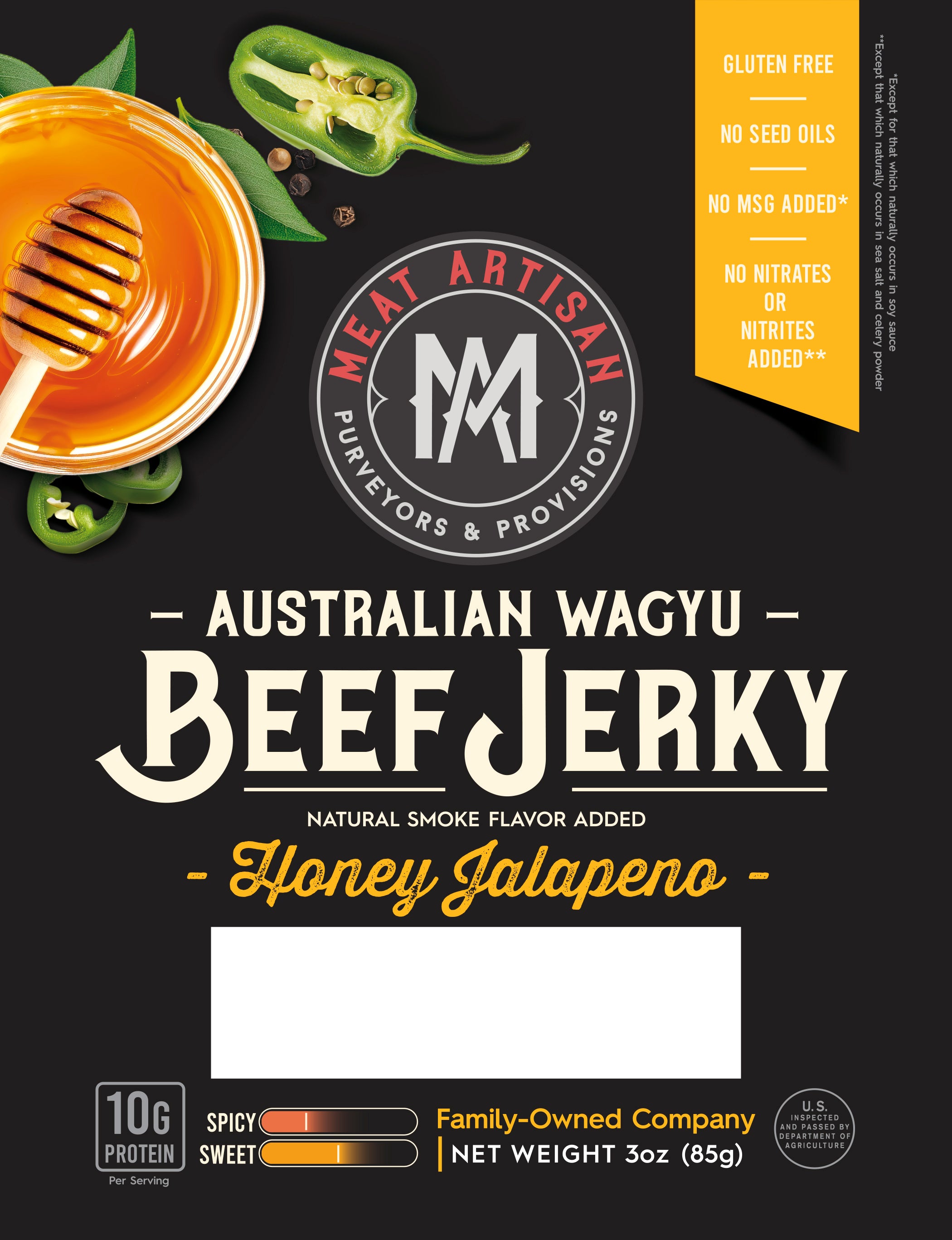 Honey Jalapeño Australian Wagyu Beef Jerky