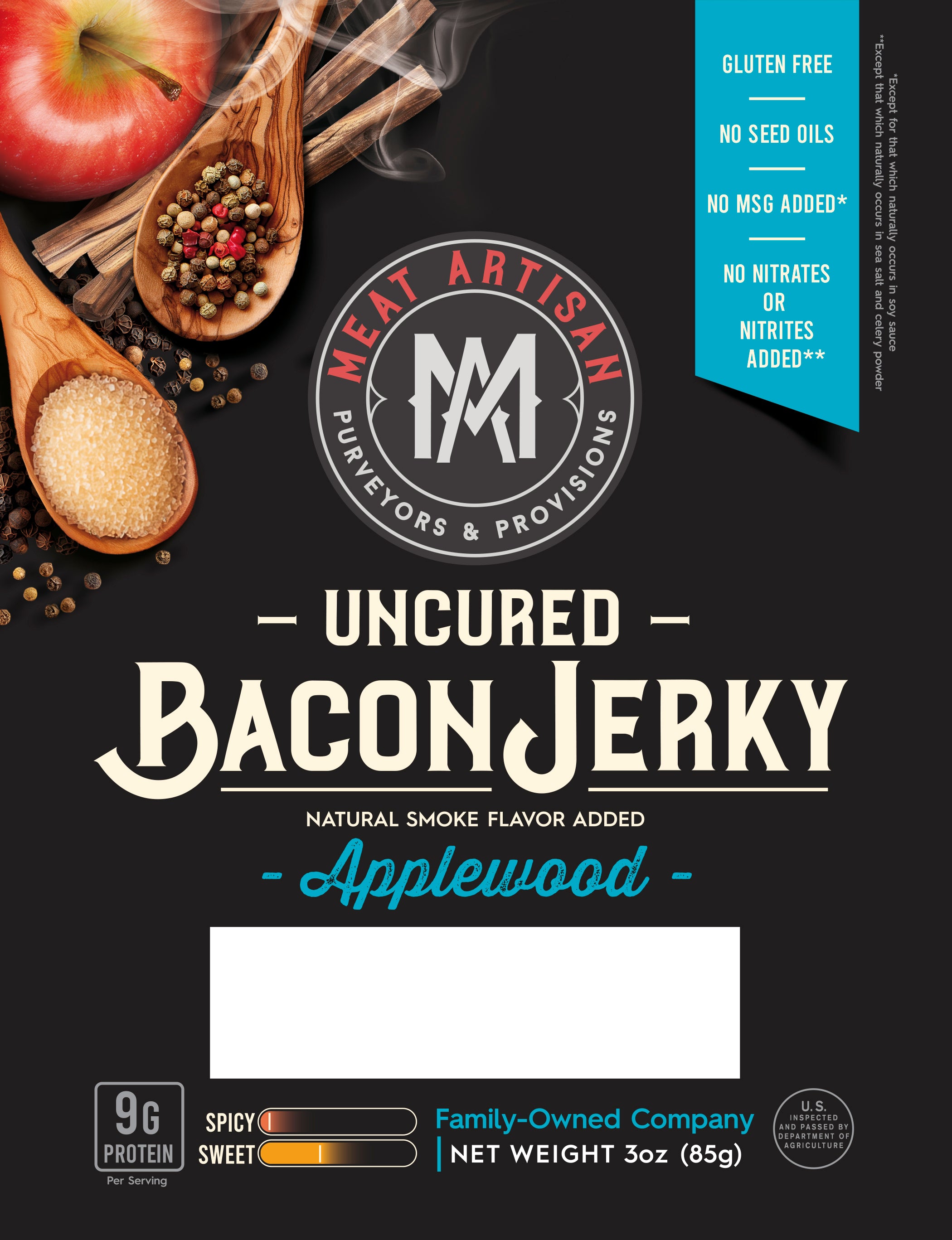 Applewood Smoked Uncured Bacon Jerky