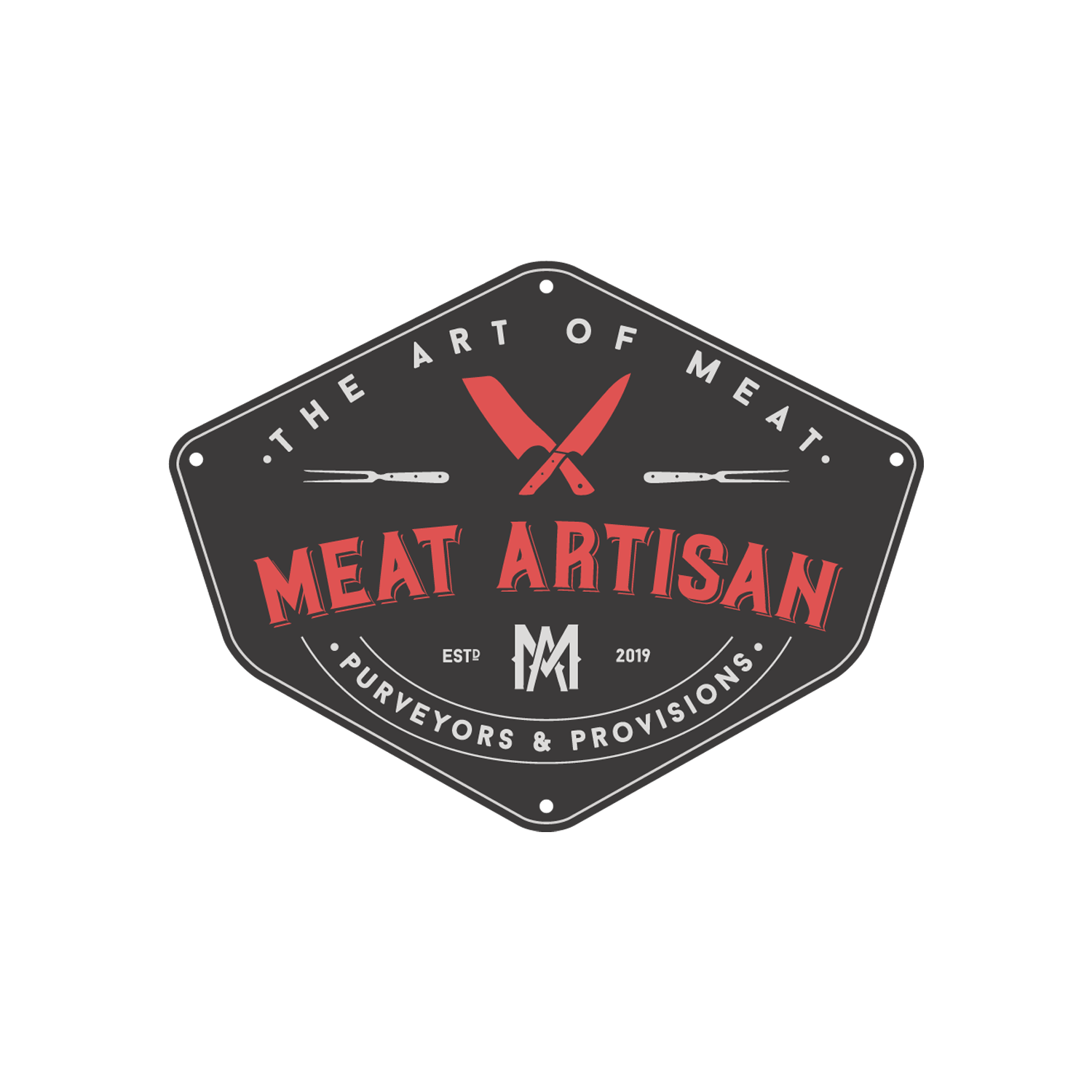Meat Artisan Shield Sticker